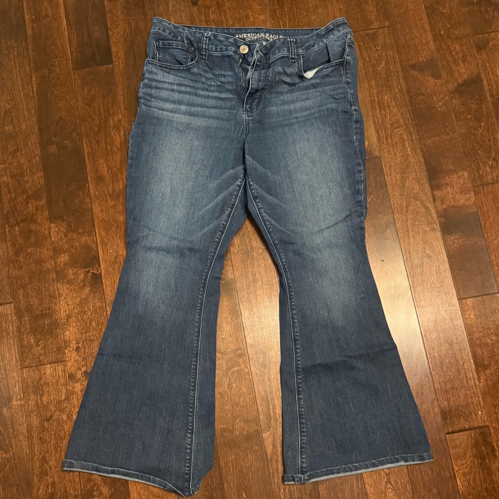 American Eagle Outfitters Blue Flare Jeans